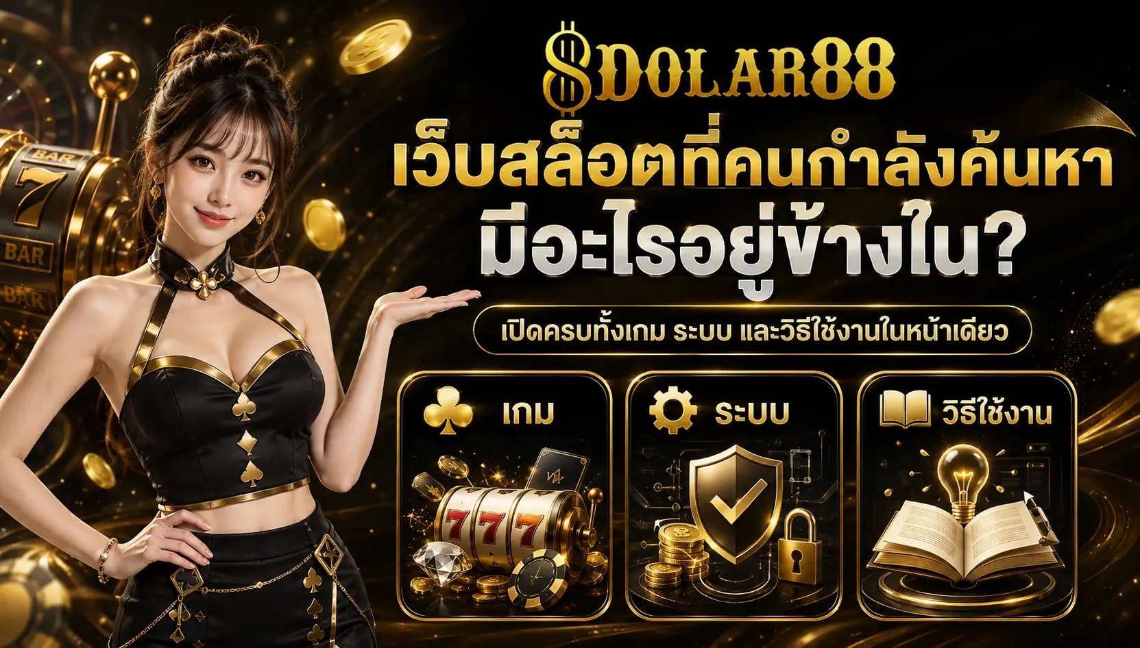 dollar88 เว็บสล็อตที่คนกำลังค้นหา มีอะไรอยู่ข้างใน? เปิดครบทั้งเกม ระบบ และวิธีใช้งานในหน้าเดียว